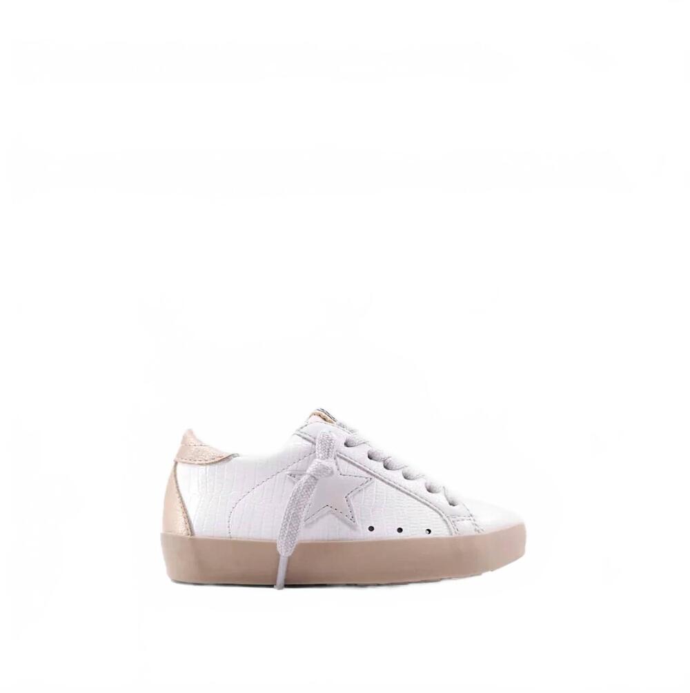 NEW SHU SHOP kids paula sneaker in bone lizard